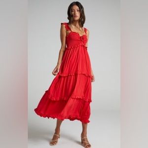 Tiered Midi Dress